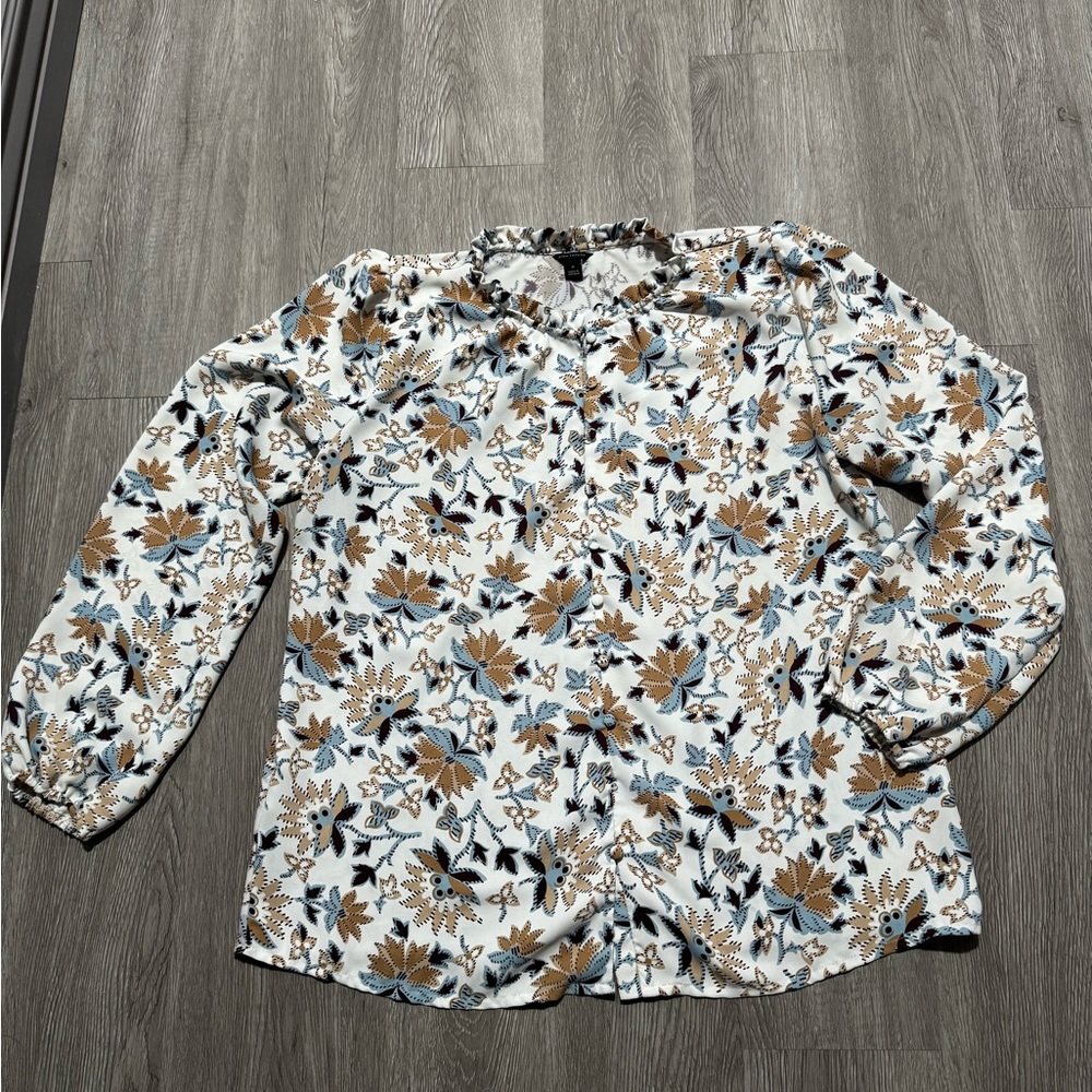 Ann Taylor Long sleeve blouse M